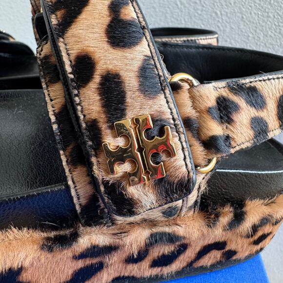 Tory Burch Kira Sport Double Strap Platform Sandal Leopard Size 8 - Picture 11 of 12